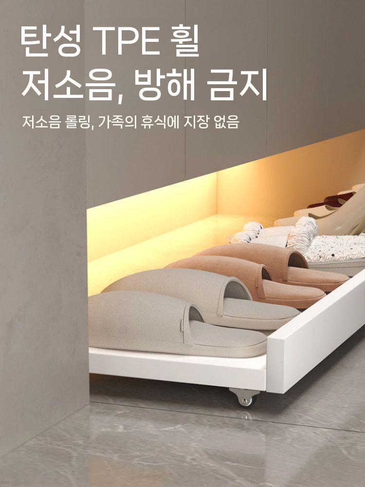 신발장 슬라이딩 트레이 현관용 하부인출 틈새수납 서랍 40x30cm 이미지 6