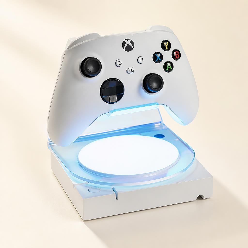 조이스틱거치대 컨트롤러거치대 RGB 헤드셋걸이 스위치 게이밍 기본형 - 상품 이미지