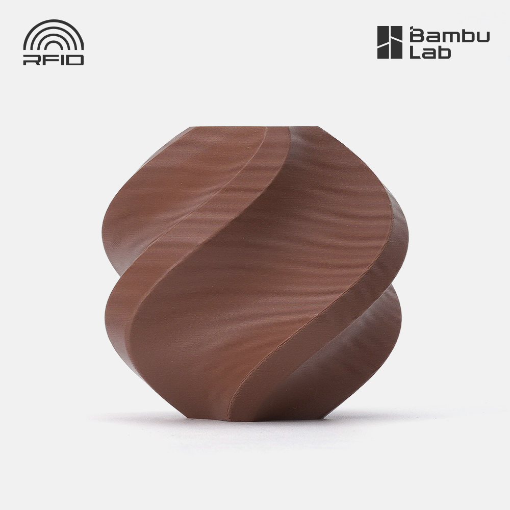 뱀부랩 3D 프린트 필라멘트 PLA Matte 1kg 스풀형[1] 매트 다크 브라운(11801) - 상품 이미지