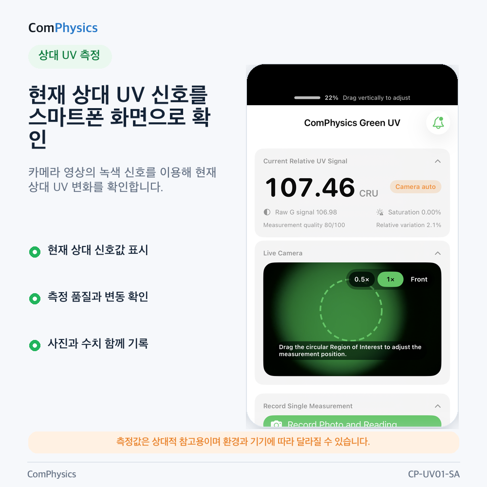 CP-UV01-SA 자외선 확인기 스마트폰 장착 클립 액세서리 (CP-UV01 본체 별매) 이미지 7