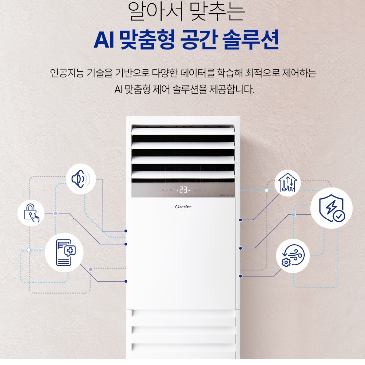 사무실 스탠드 인버터 냉난방기 25평 카페 병원 캐리어 에어컨 온풍기 RAMQ-0902LAWSD - 상세 이미지 4
