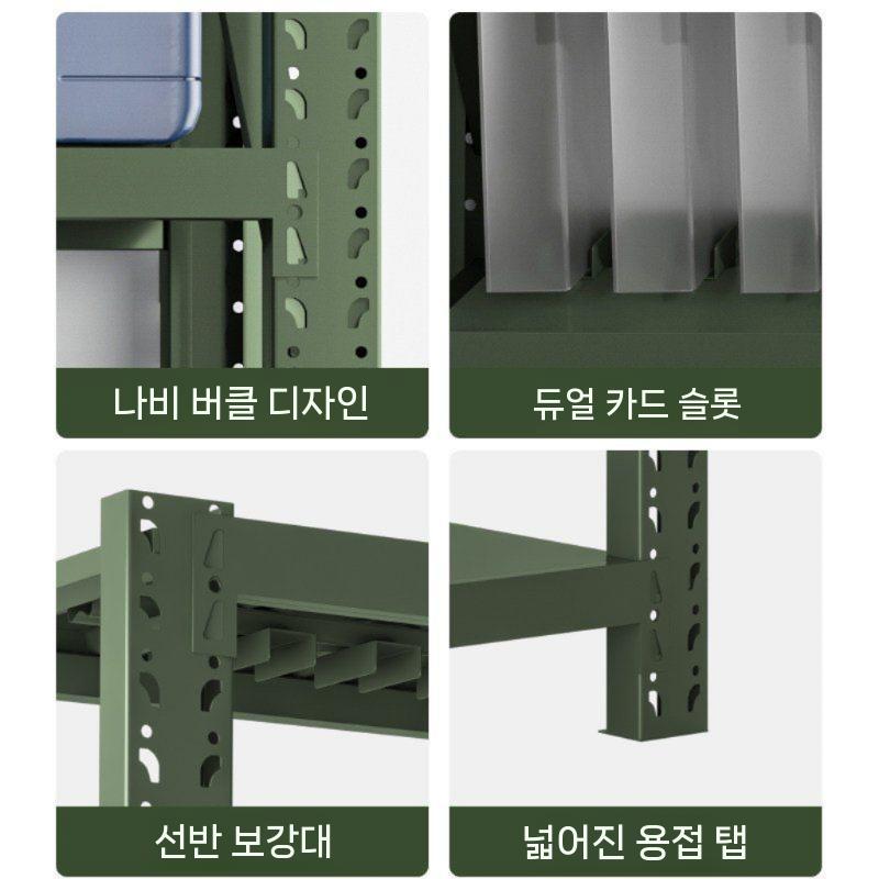 군용 녹색 방패 거치대 삽 선반 전시 물자 저장 이동식 메쉬 장비 소방용 비옷걸이 삽걸이 1.5m - 상세 이미지 4