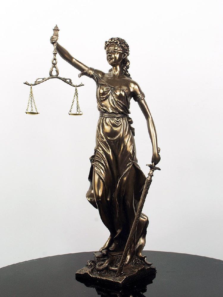 정의의 여신상 저울 법원 여신 소품 법정 조형물 장식품 31cm 화이트 - 상세 이미지 5