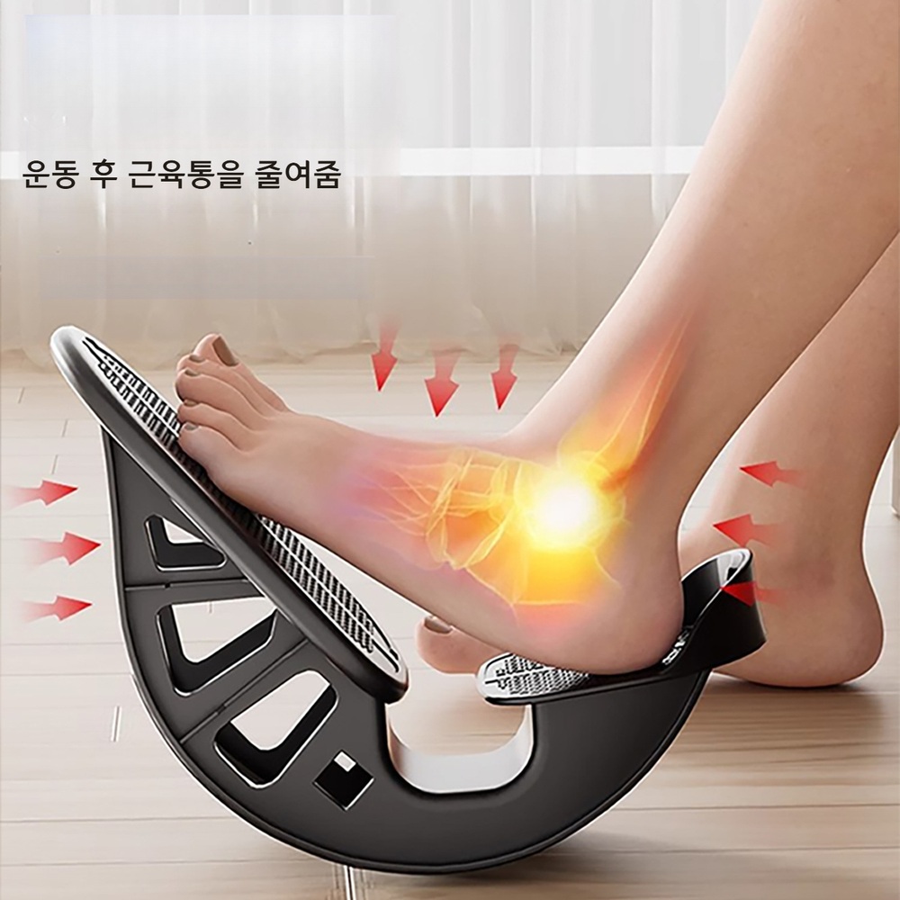 종아리 스트레칭 발 페달 아킬레스건 마사지기 쿨 블랙 한쪽 - 상세 이미지 2