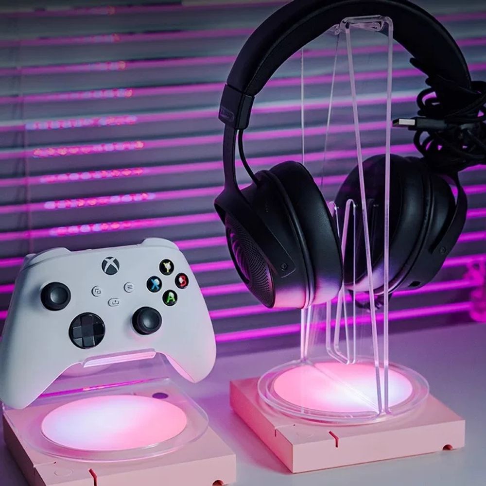 조이스틱거치대 컨트롤러거치대 RGB 헤드셋걸이 스위치 게이밍 기본형 - 상세 이미지 3