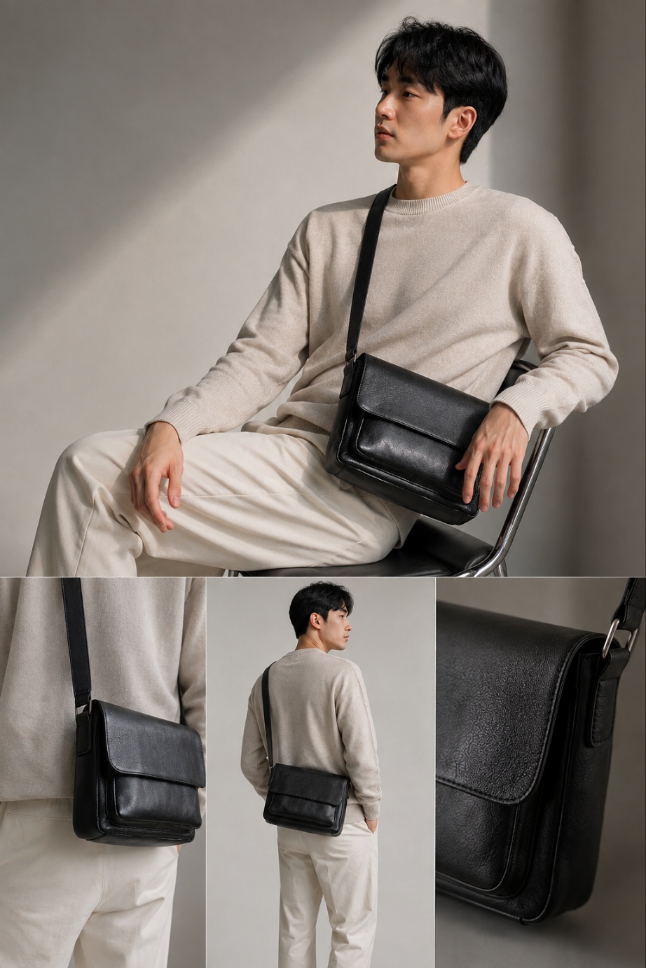 사코슈 백 라이프워크 가방 방검 해외여행 바이커 남자명품 가방 크로스 백 이미지 8