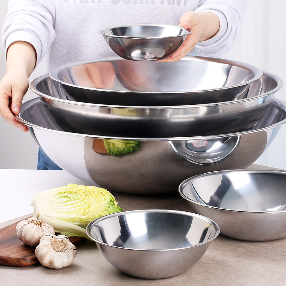국산 스텐 믹싱볼 스테인리스 베이킹 스텐볼 30cm, 1개 이미지 6
