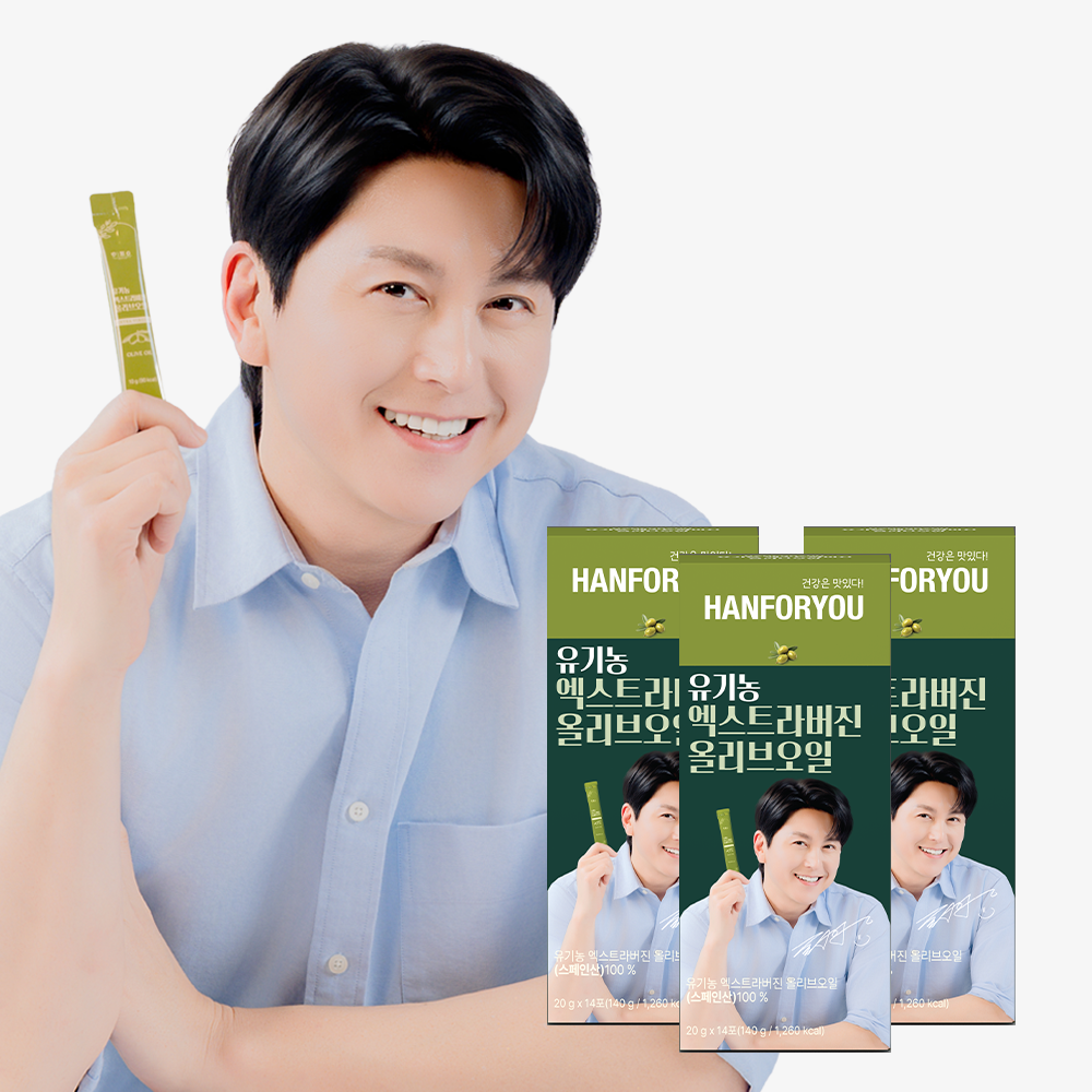 한포유 유기농100% 엑스트라버진 올리브오일 스틱 피쿠알 140ml, 3개