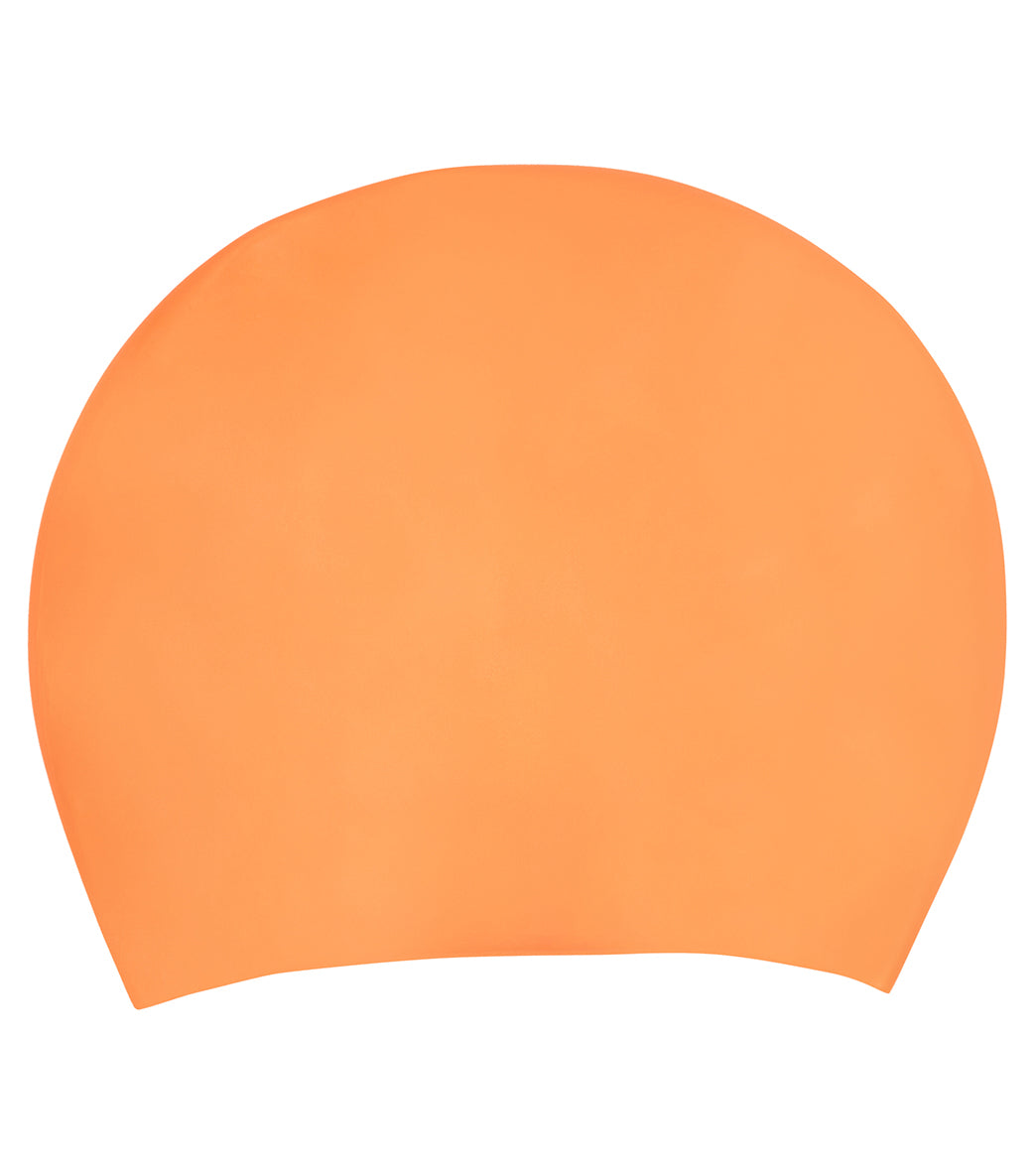 스포티 솔리드 롱헤어 실리콘 수모 Orange - 상세 이미지 2
