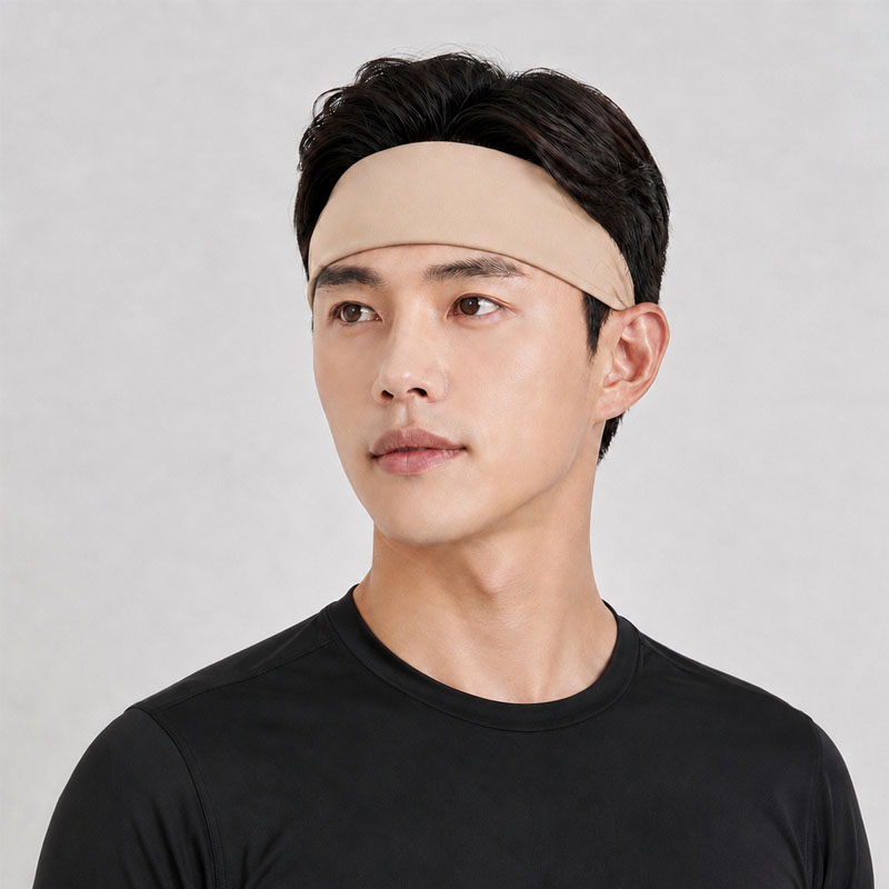 냉감 와이드 심리스 스포츠 헤어밴드 이마땀 머리띠 러닝 등산 골프 테니스 헬스 필라테스 - 상세 이미지 5