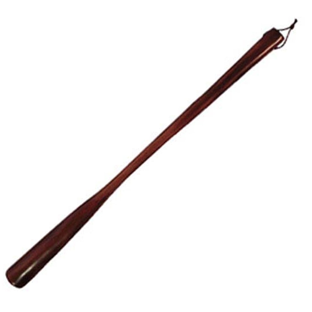 고급스러운신발착용신발주걱 긴손잡이수납용이구두헤라 옻칠원목현관정리구두주걱 55cm - 상품 이미지