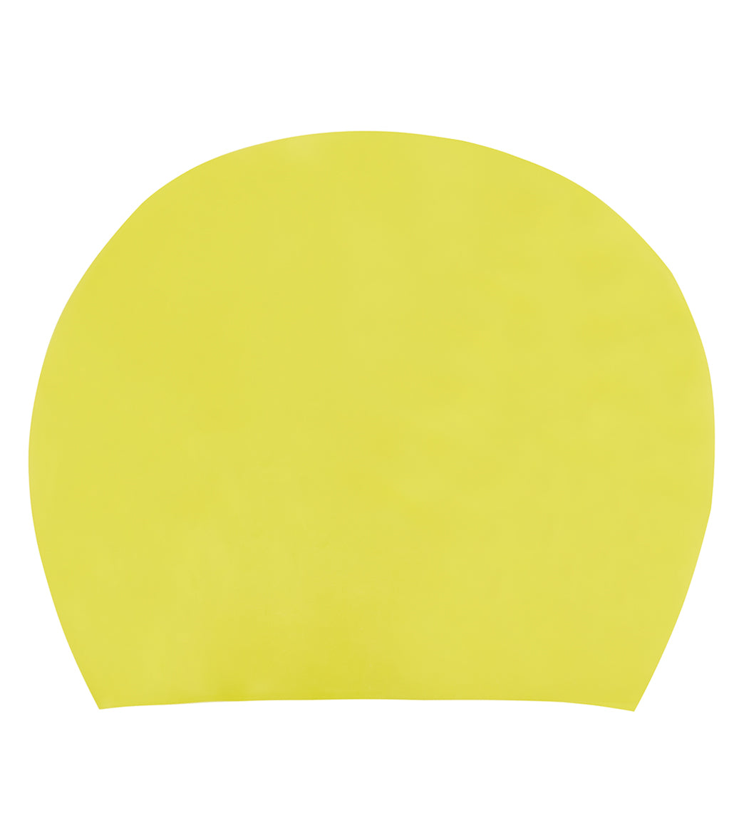 스포티 솔리드 롱헤어 실리콘 수모 Yellow - 상세 이미지 2