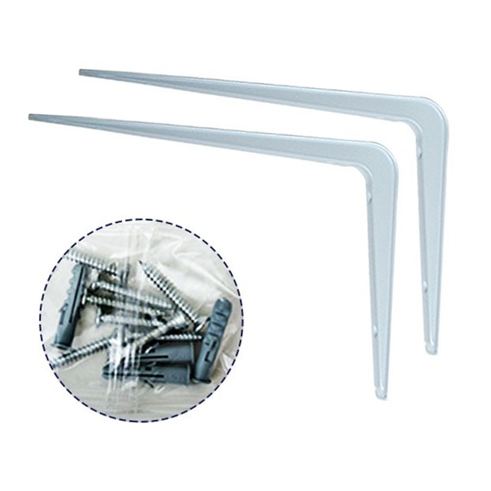철제브라켓벽면수납선반지지대 공간활용 코텍벽걸이선반브라켓 2P 80x120mm - 상품 이미지