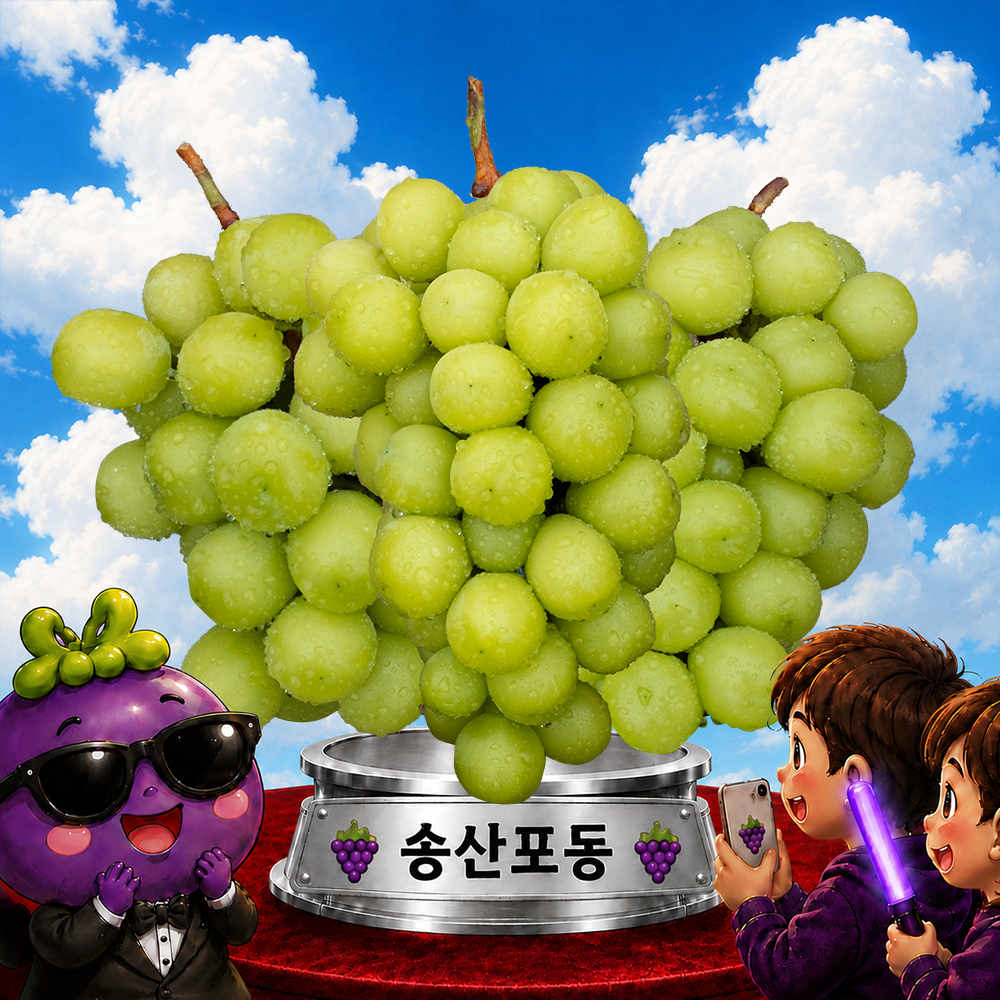 [100% 특상품] 송산포도 명품포도 특등급 산지직송 샤인머스캣 포도 샤인머스켓, 2kg, 1개 - 상품 이미지
