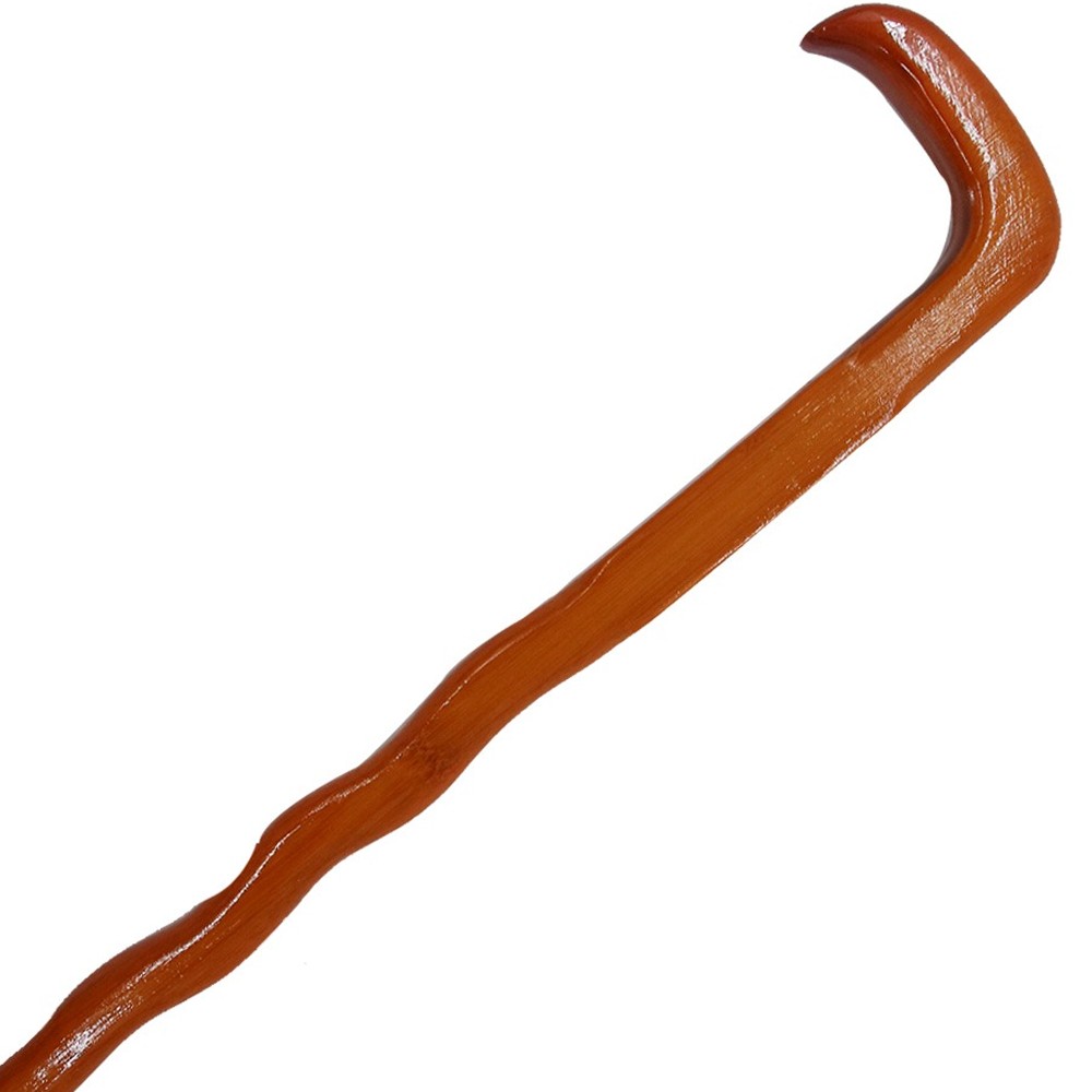 안정감편안한손잡이워킹스틱 원목노인용지팡이 그립감어르신선물보행보조기 90cm - 상품 이미지