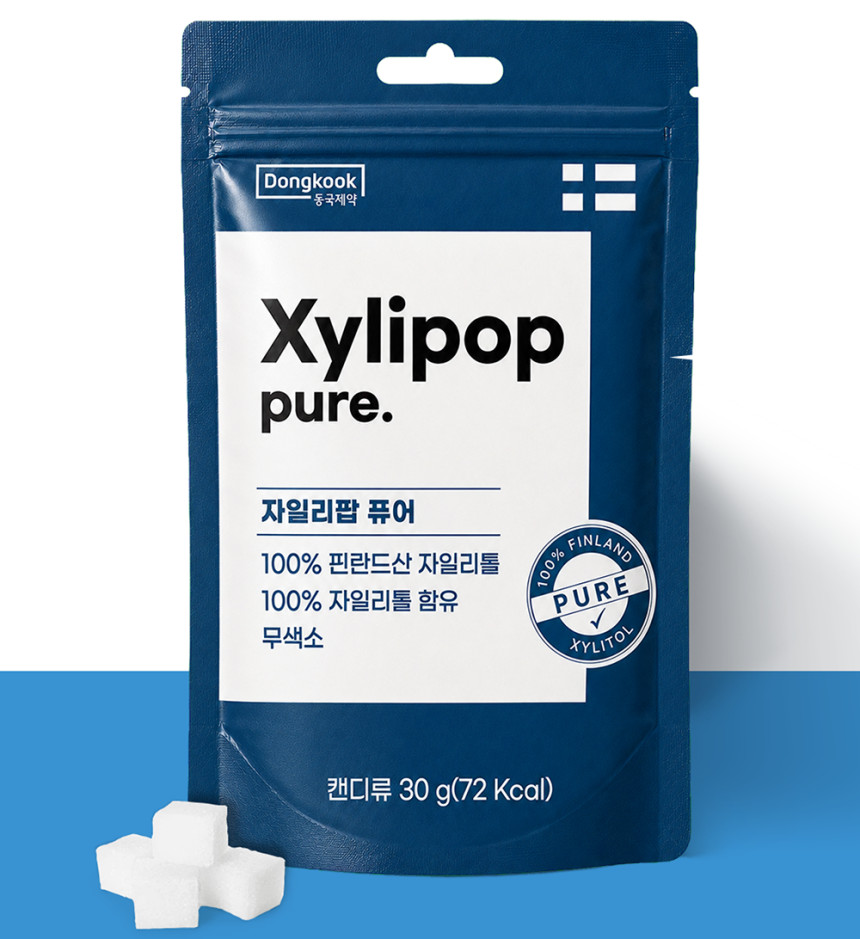 동국제약 자일리톨 무설탕 캔디 자일리팝 사탕 퓨어, 30g, 12개 사진 3