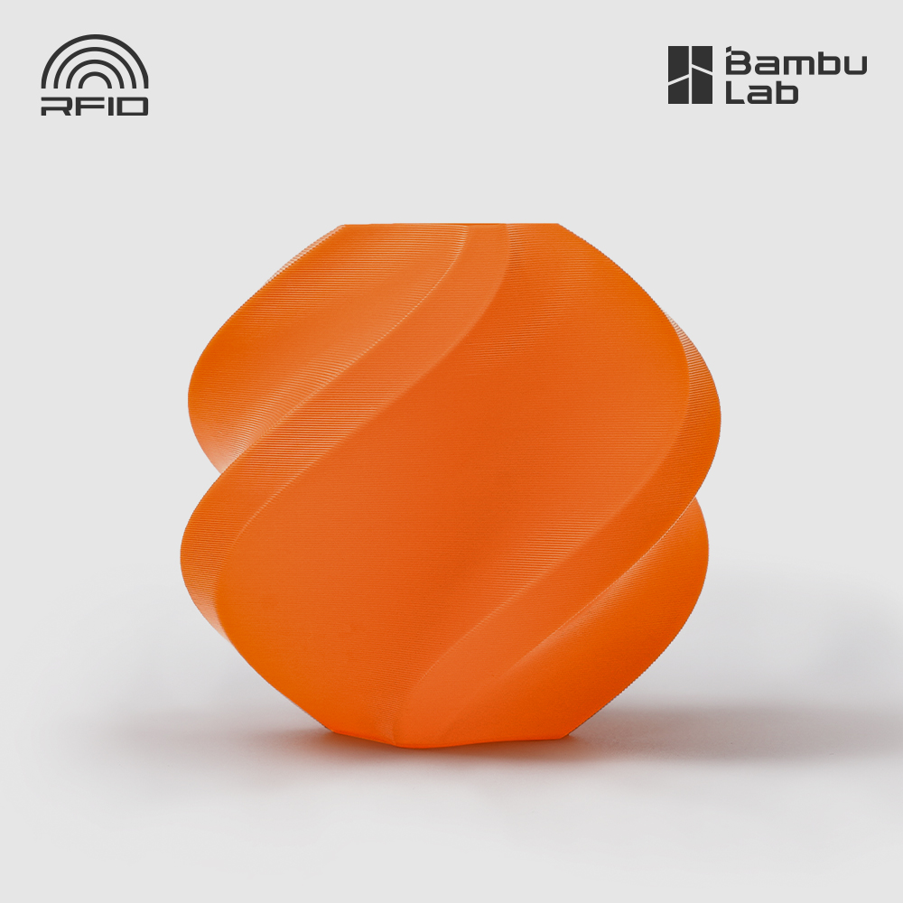 뱀부랩 3D 프린트 필라멘트 PLA Basic 1KG 스풀형[1] 오렌지(10300) - 상품 이미지