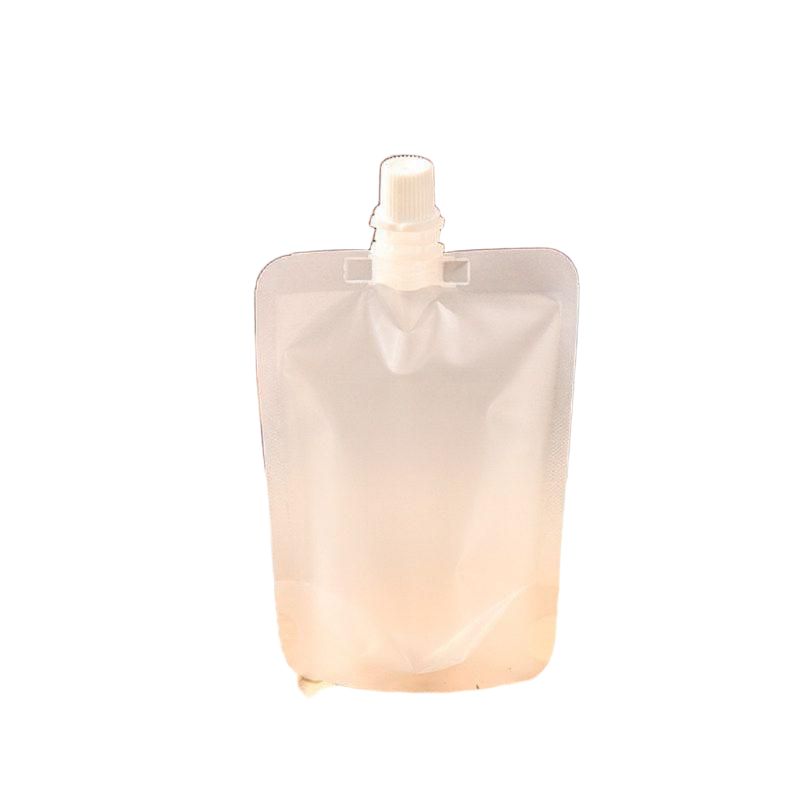 비닐팩 투명 휴대용 파우치 쉐이크 음료 스파우트 한약 100ML 10장 - 상품 이미지