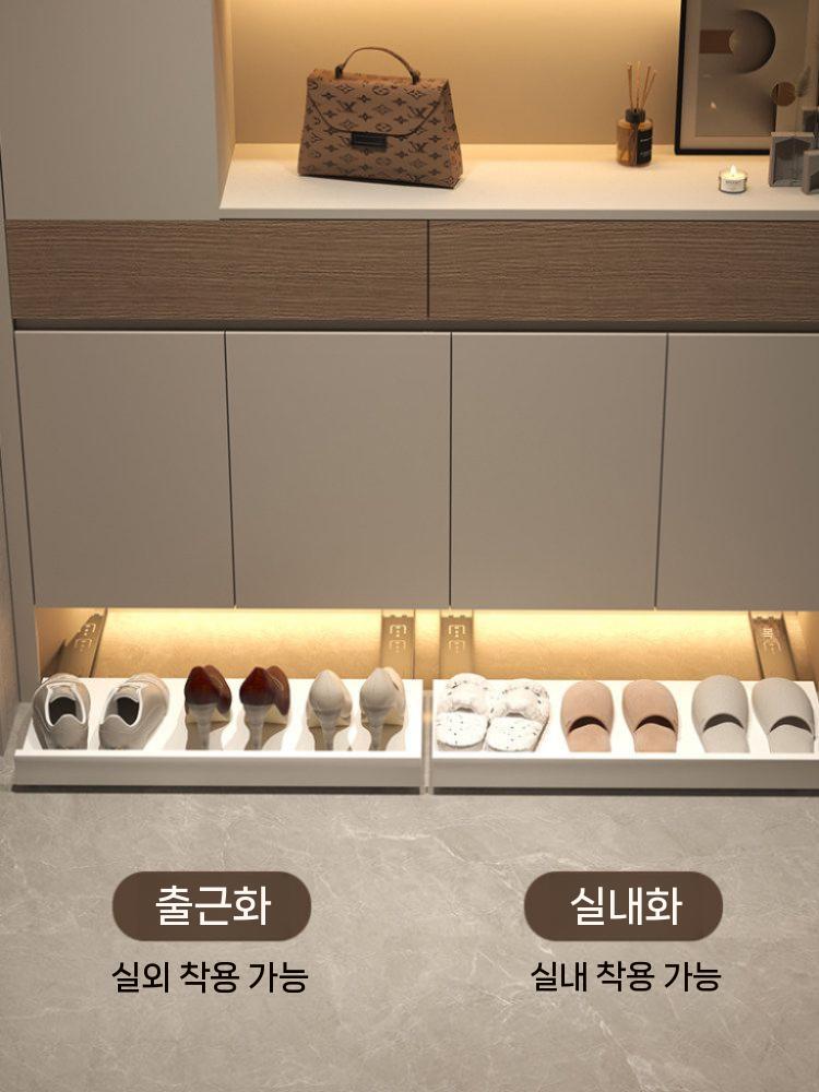 신발장 슬라이딩 트레이 현관용 하부인출 틈새수납 서랍 40x30cm - 상세 이미지 5