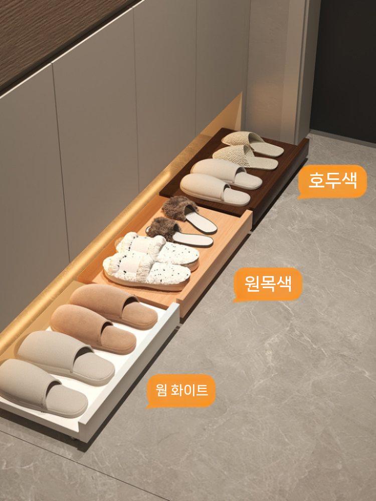 신발장 슬라이딩 트레이 현관용 하부인출 틈새수납 서랍 40x30cm - 상세 이미지 2