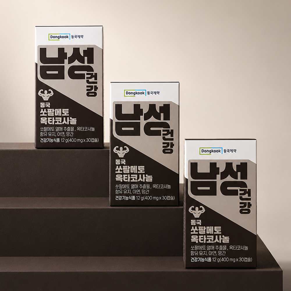 동국제약 쏘팔메토 옥타코사놀 전립선건강 지구력 아연 망간 건강기능식품 30캡슐, 3개 - 상세 이미지 4