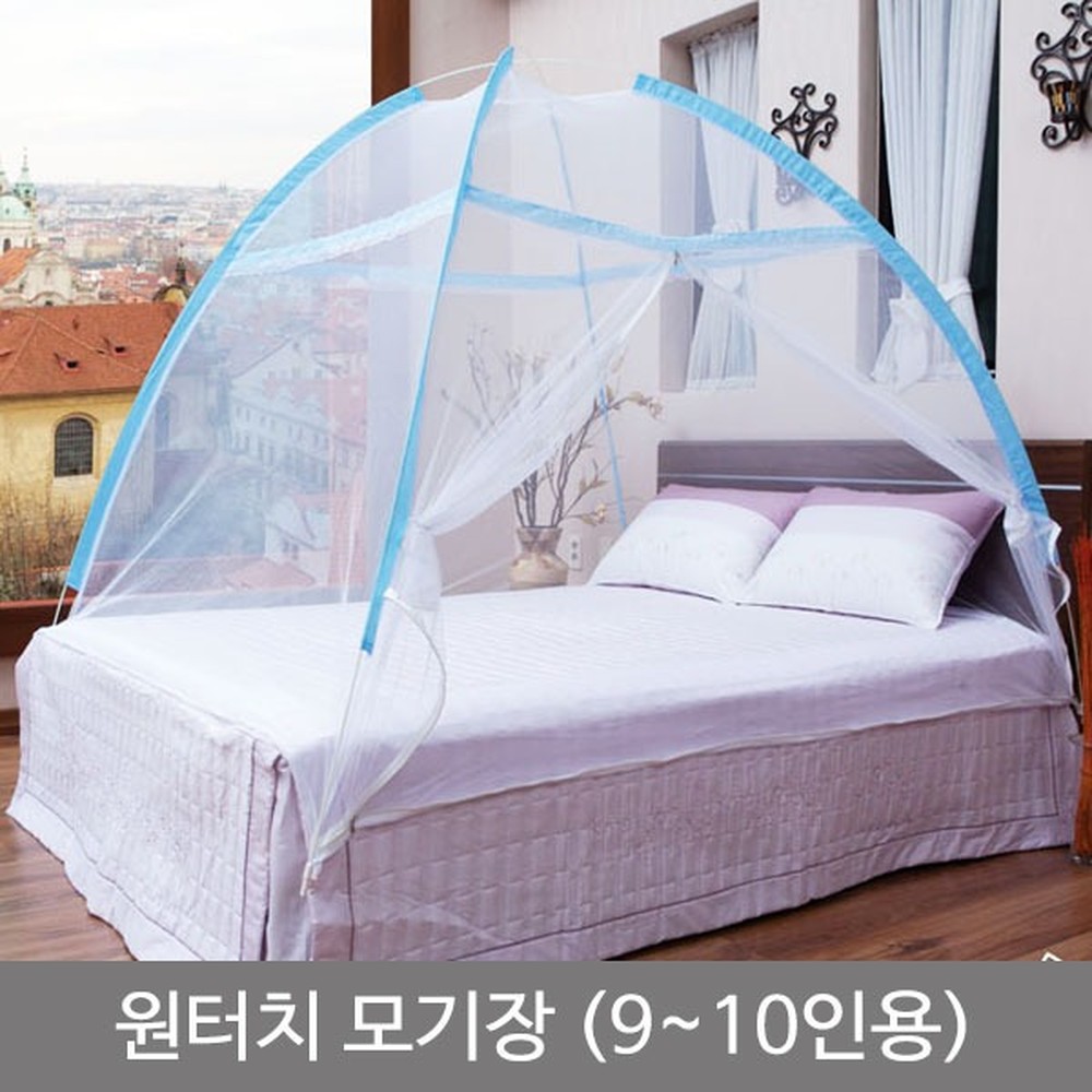 대형사이즈야외활동원터치모기장 간편설치캠핑용모기장텐트 휴대용 10인용 9인용 - 상품 이미지