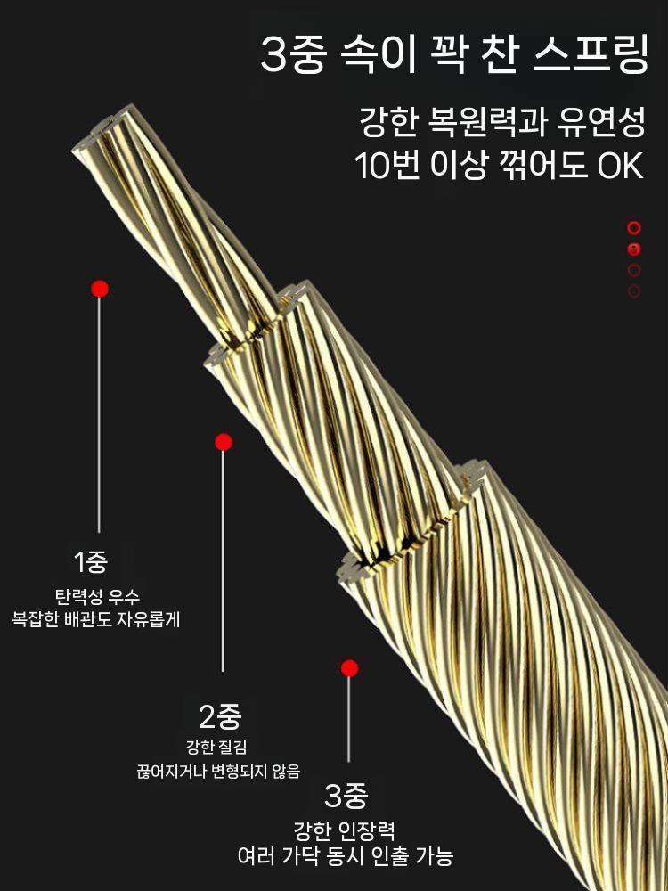 케이블 요비선 전선 인출기 강철 풀링기 스레딩 장치 배선 포설 공구 10m 풀리헤드 - 상세 이미지 4