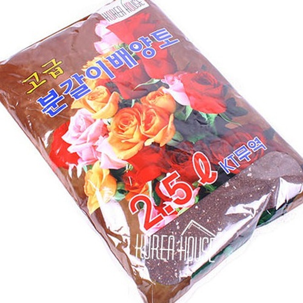 피트모스화초재배 식물영양제분갈이배양토 코코피트함유분갈이용원예배양토 2.5L - 상품 이미지