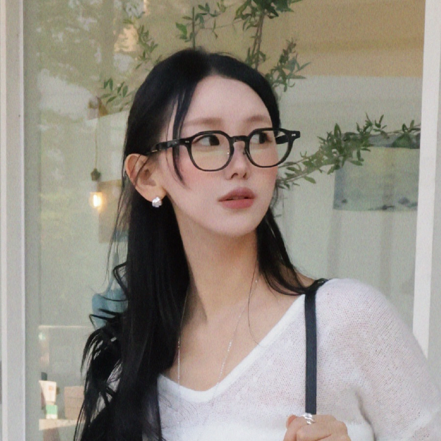 여자 남자 뿔테 안경 스퀘어 데일리 아넬형 빈티지 프레임픽 새턴 C1 - 상세 이미지 3