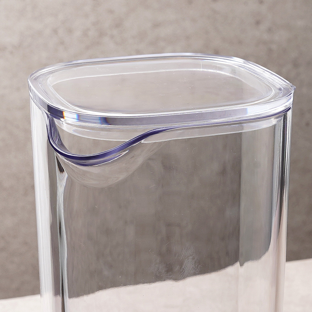 카페 사각 물병 플라스틱 냉장고 가정용 업소용 물병 물통 800ml, 투명 - 상세 이미지 3