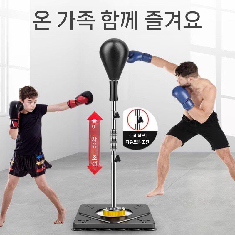 반응볼 펀치볼 체육관 장비 가정용 연습 가정용샌드백 블랙+흡착판 이미지 6