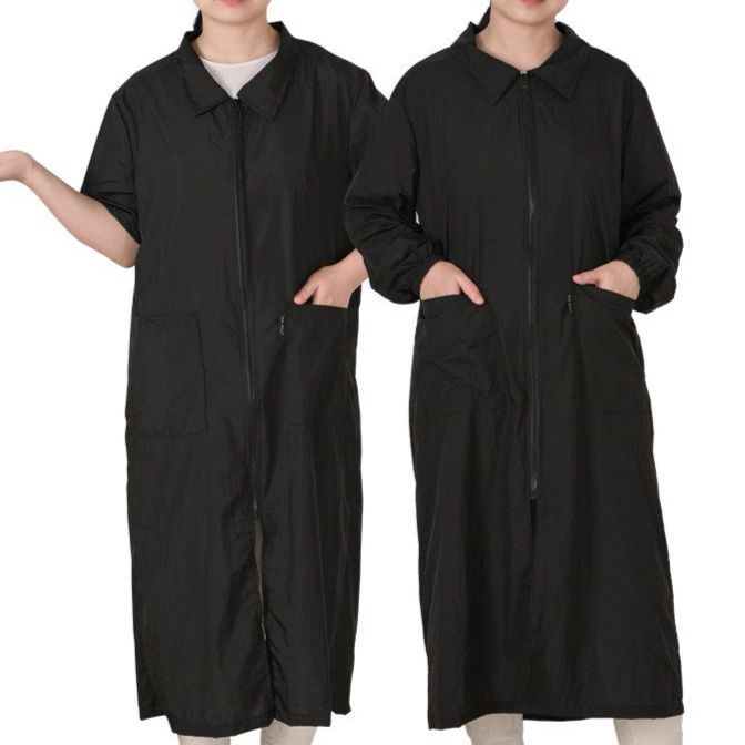 애견 미용사복 가운 작업복 강아지 방수 유니폼 미용 반팔 M - 상품 이미지