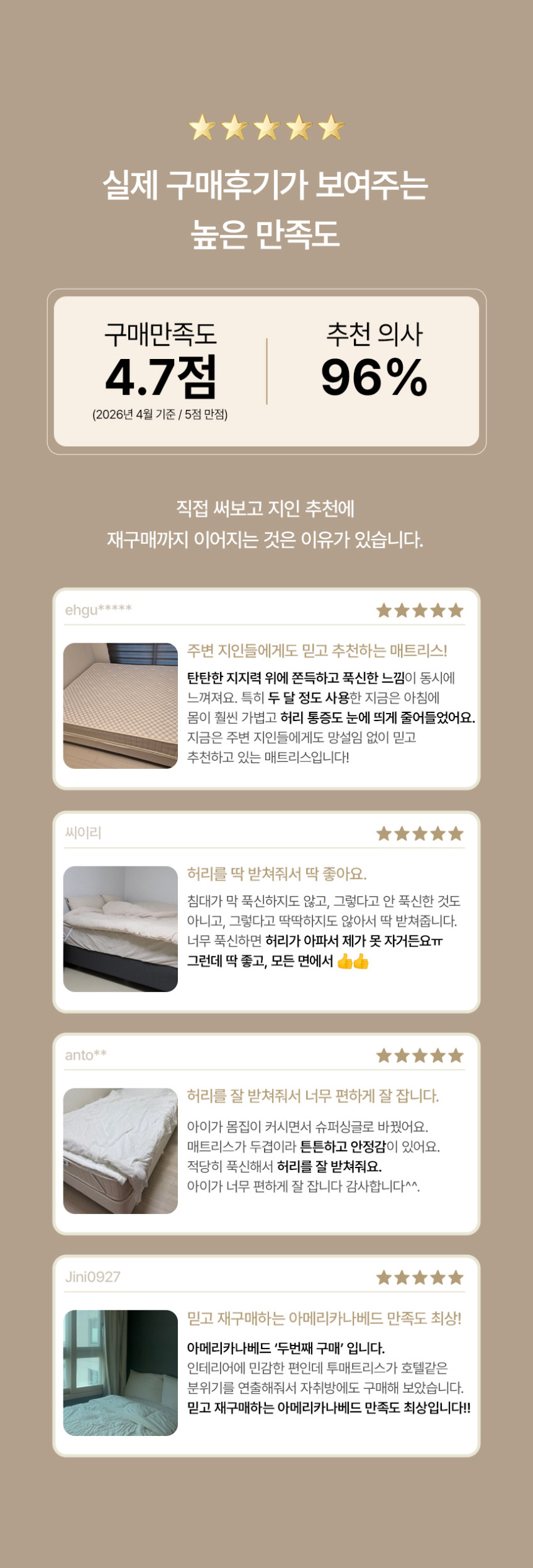 투매트리스 침대세트 퀸침대 퀸사이즈 호텔에디션 베이직 판매처 상세 정보 이미지 2