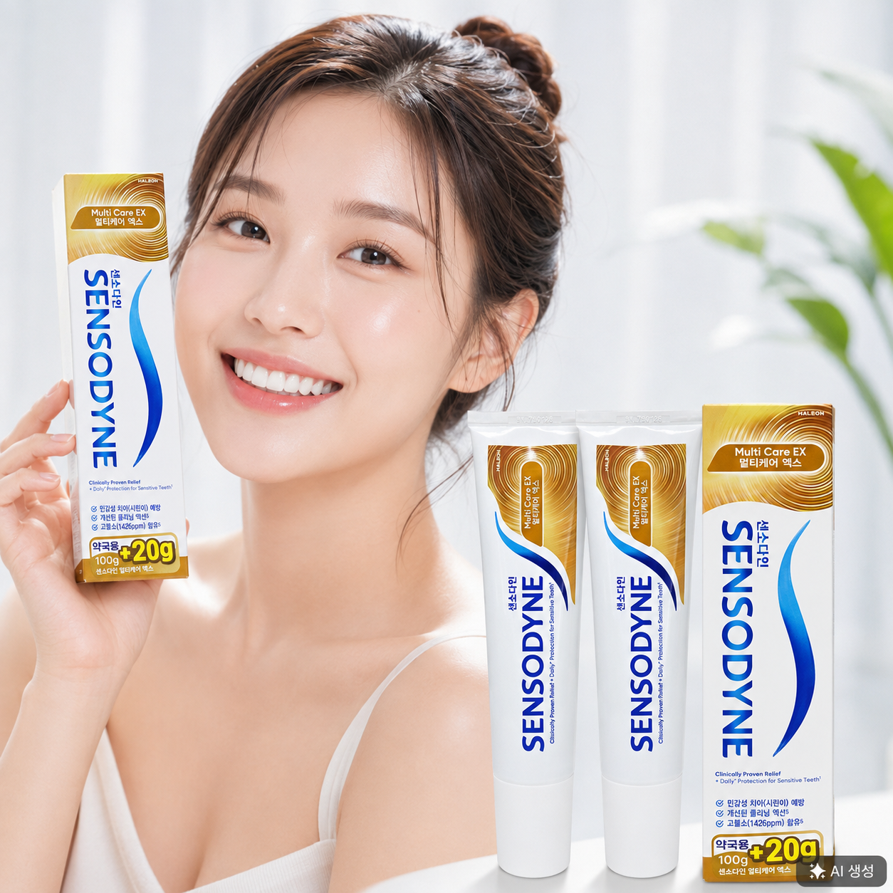 3개입 민감성 치아 약국용 대용량 센소다인 치약 멀티케어 EX 불소 잇몸 충치 이치 잇츠 상품 이미지