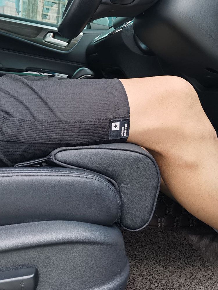 자동차 시트 무릎 허벅지 연장 쿠션 서포트 받침대 블랙 이미지 6