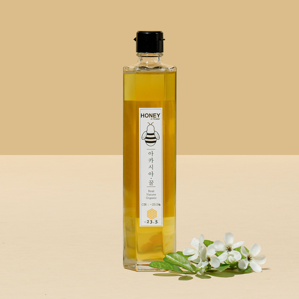 HONEY in flower 꽃꿀 500g 단품 아카시아꿀 - 상품 이미지