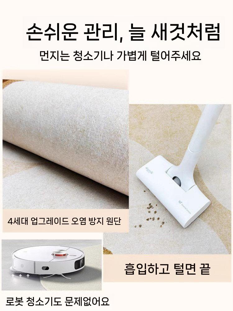 북유럽 사계절 카페트 거실 러그 발매트 규조토 포함 A 120x160cm - 상세 이미지 2