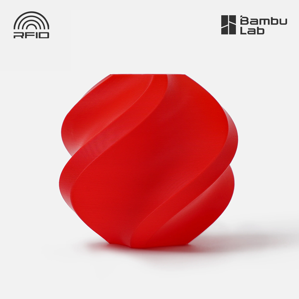 뱀부랩 3D 프린트 필라멘트 PLA Basic 1KG 스풀형[1] 레드(10200) - 상품 이미지