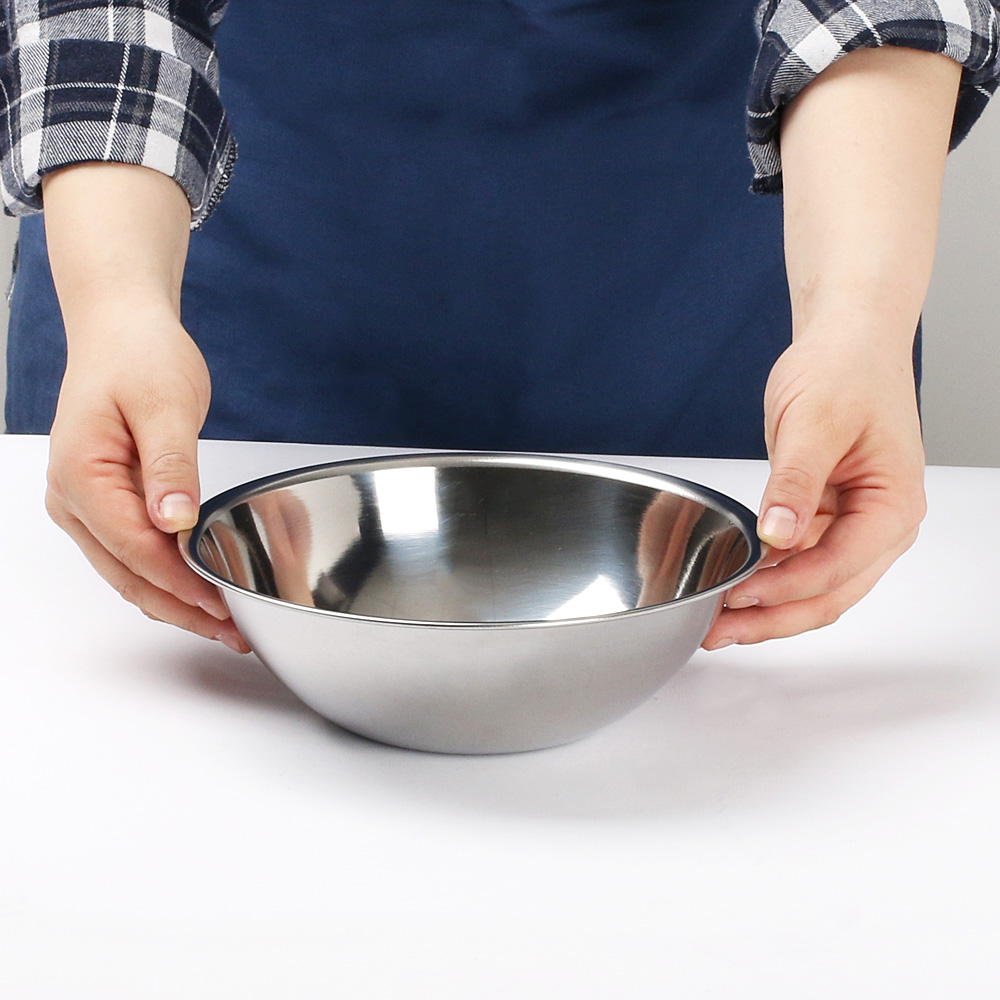 국산 스텐 믹싱볼 스테인리스 베이킹 스텐볼 19.2cm, 1개 - 상세 이미지 5