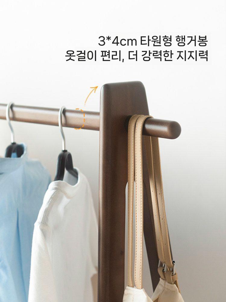 북유럽 옷걸이 진열 행거 스탠드 원목행거 인테리어 62cm - 상세 이미지 4
