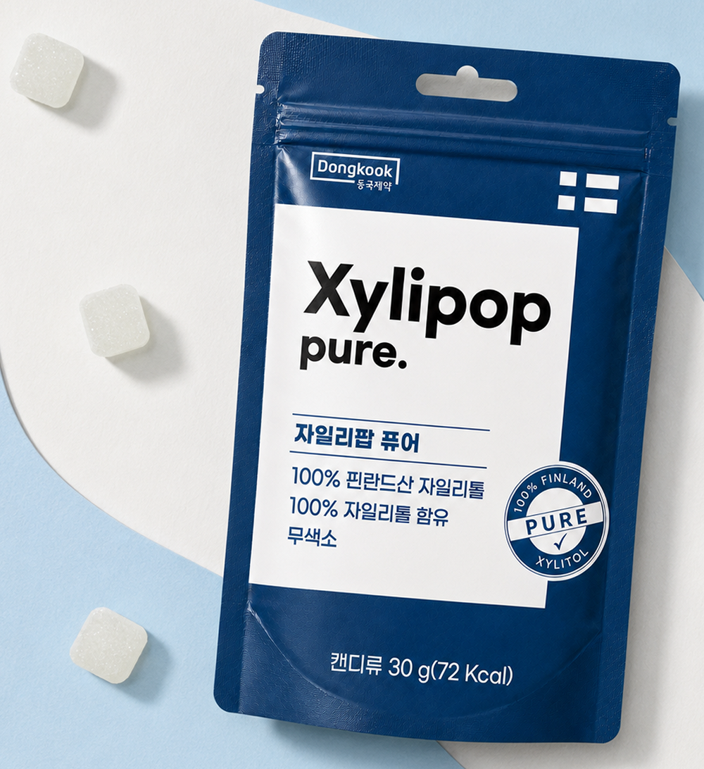 동국제약 자일리톨 무설탕 캔디 자일리팝 사탕 퓨어, 30g, 6개 - 상세 이미지 2