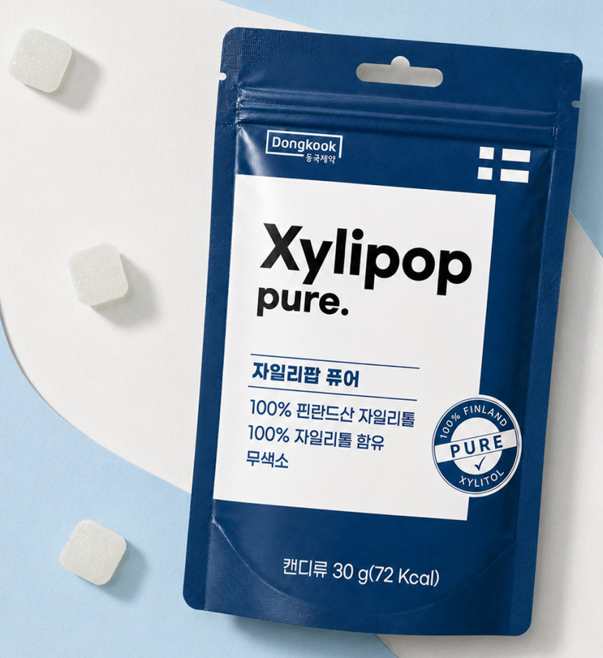 동국제약 자일리톨 무설탕 캔디 자일리팝 사탕 퓨어, 30g, 12개 사진 2