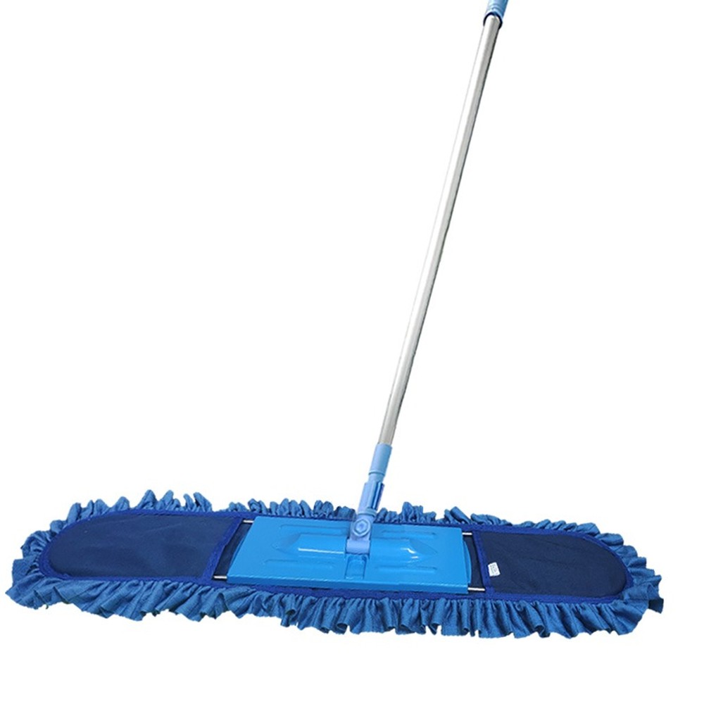 리스킹탈부착용이강당걸레 고정형바닥청소플랫맙 블루업소용초극세사걸레 60cm - 상품 이미지