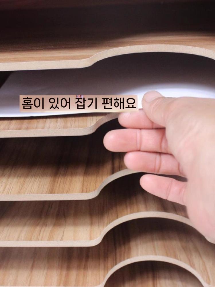 원목 지류함 교구장 정리함 학원 서류함 수납장 보관함 골드오크 12칸 - 상세 이미지 3