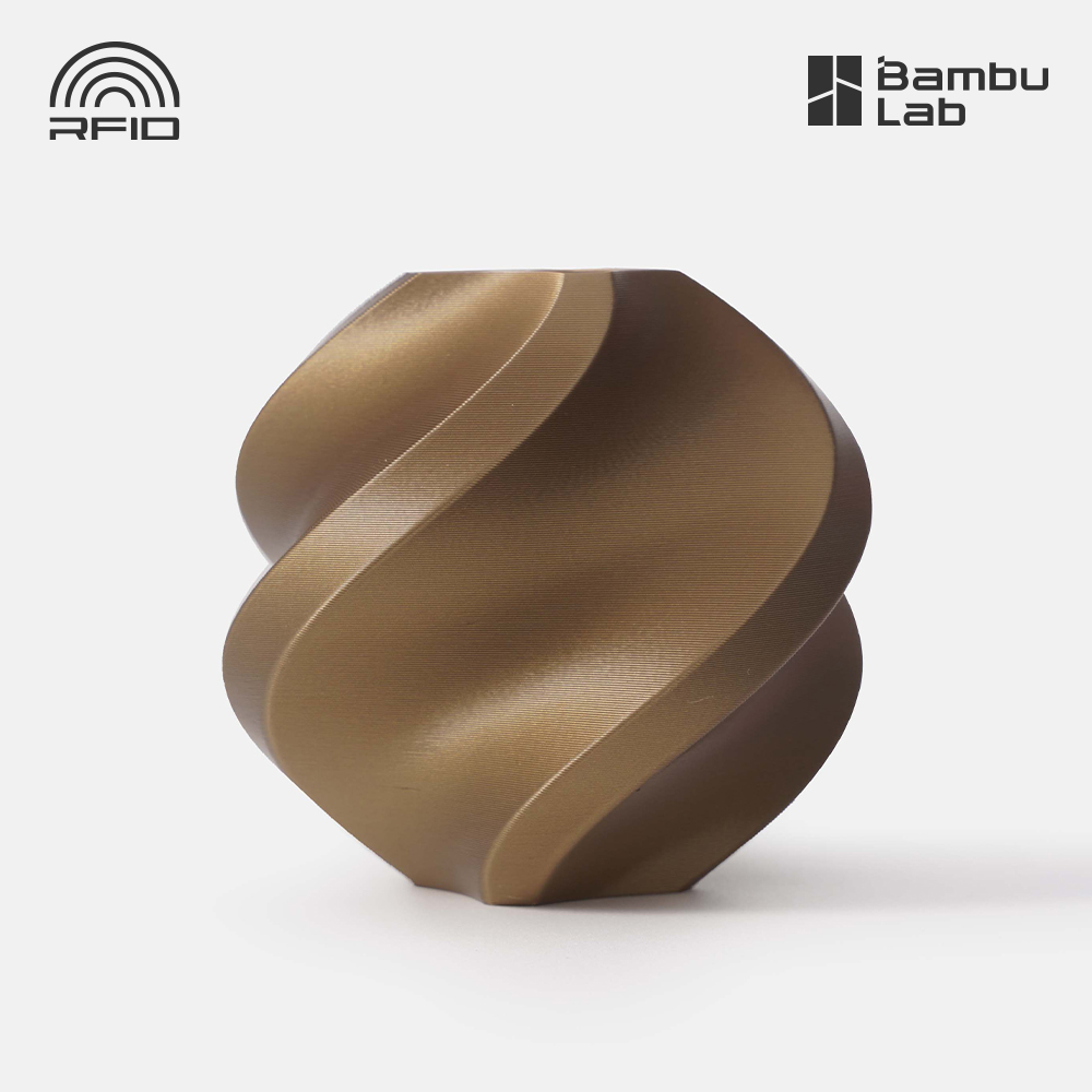 뱀부랩 3D 프린트 필라멘트 PLA Basic 1KG 스풀형[1] 브론즈(10801) - 상품 이미지