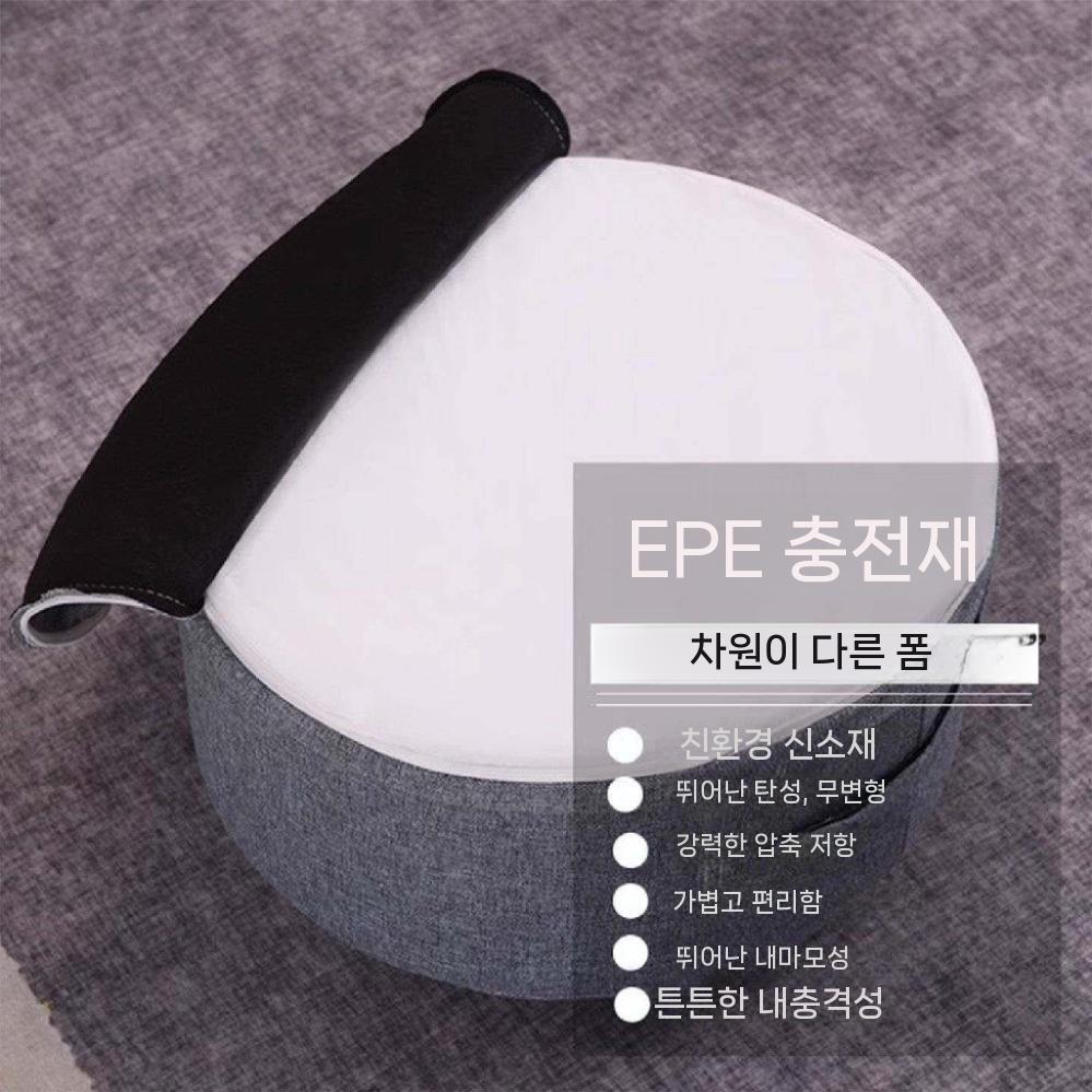 높은방석 의자방석 사각 패브릭 가정용 좌식 키높이방석 그레이 이미지 6