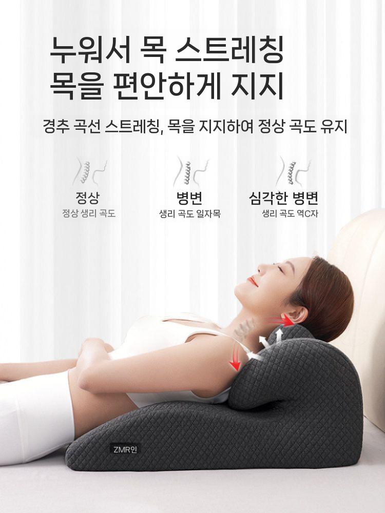 엎드리는베개 다기능 침대 베개 엎드리는쿠션 그레이 - 상세 이미지 5