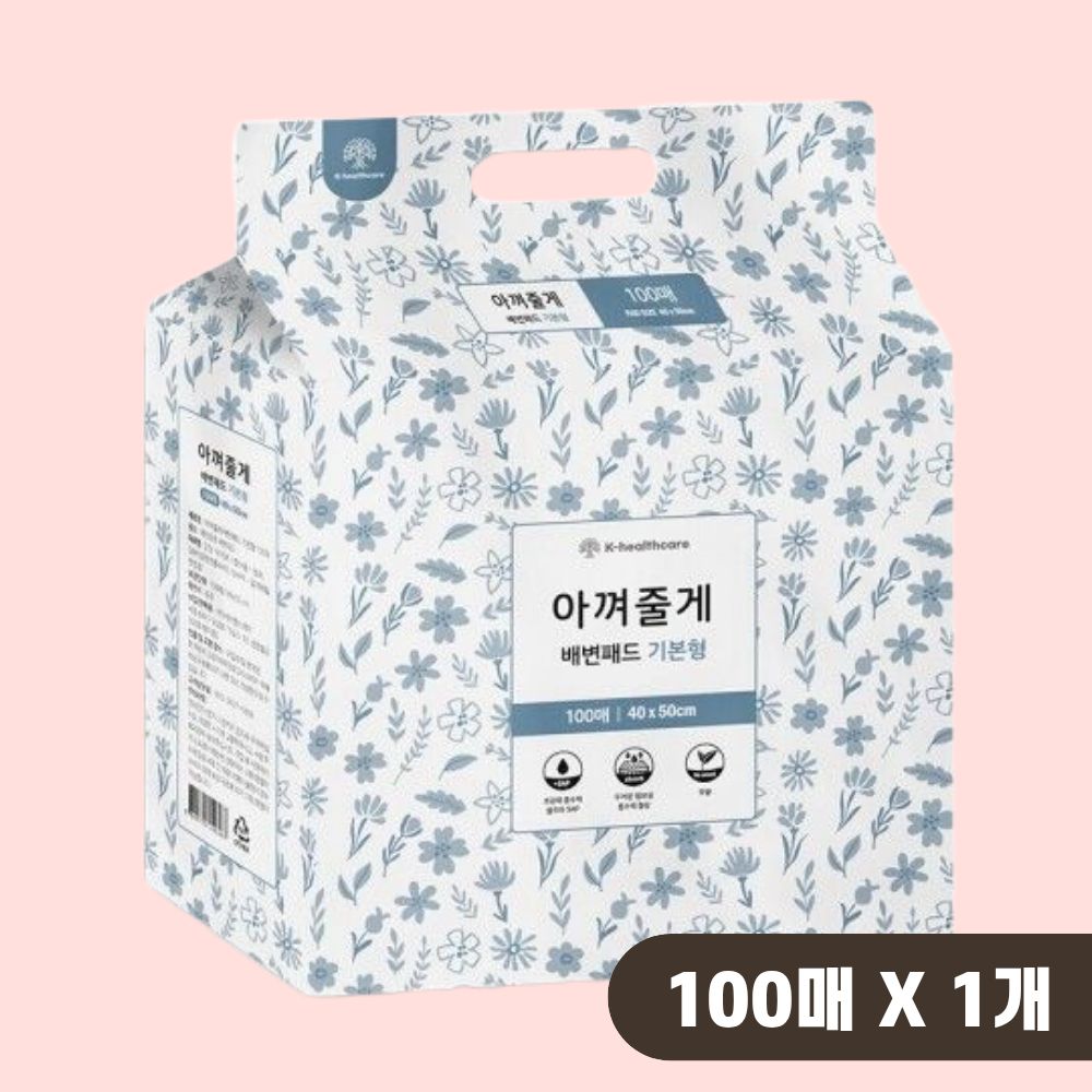 아껴줄께 강아지 배변패드 애견패드 기본형, 100매입, 1개 - 상품 이미지