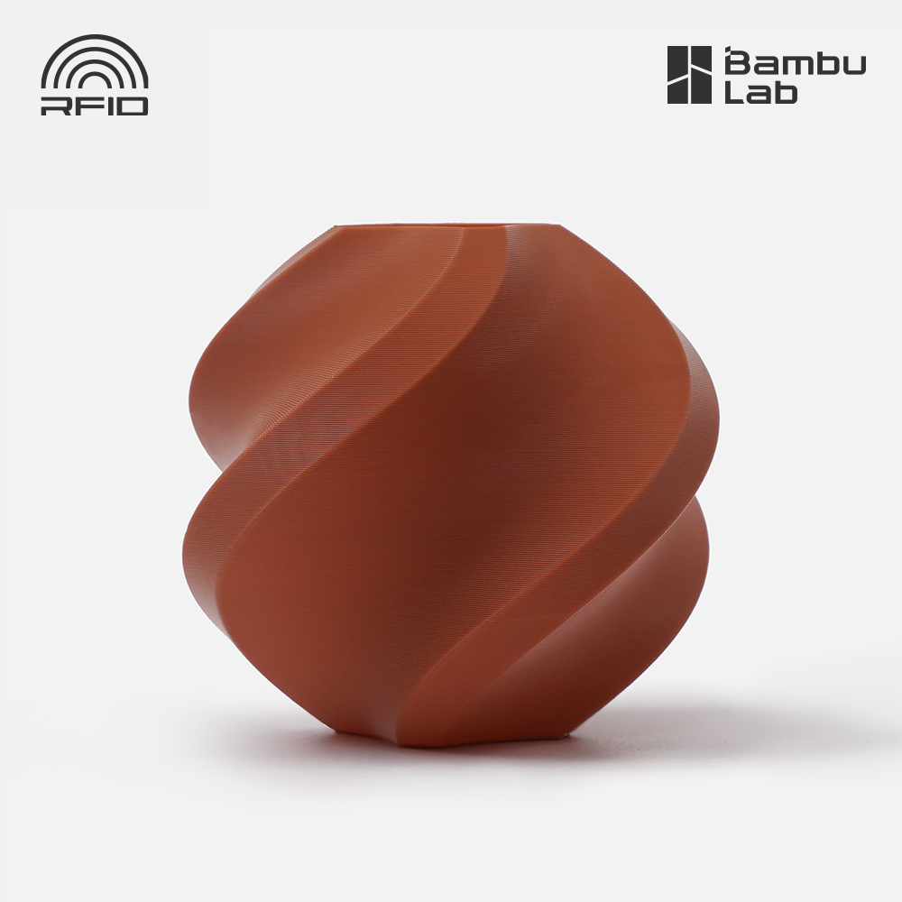 뱀부랩 3D 프린트 필라멘트 PLA Basic 1KG 스풀형[1] 브라운(10800) - 상품 이미지