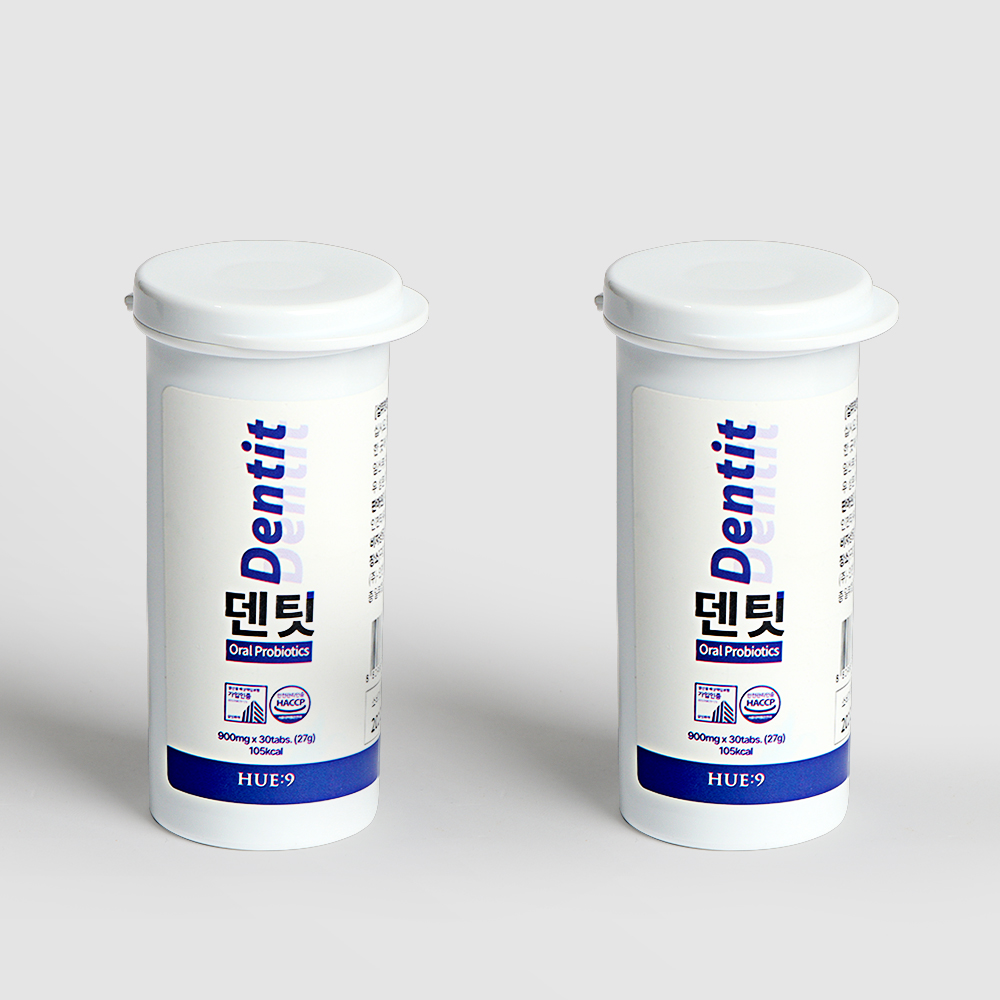 휴나인 구강 유산균 덴팃 레몬 애플민트 30정, 2개 - 상품 이미지